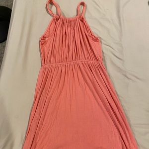 Peach halter dress